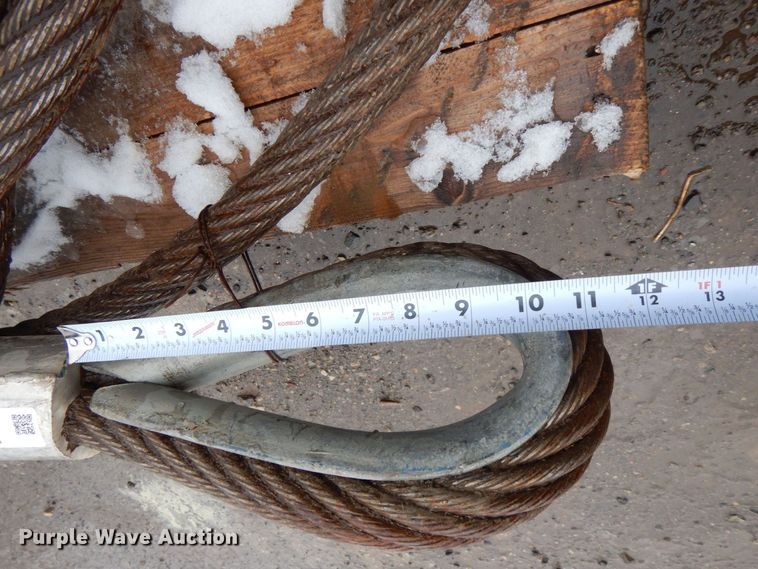 image for item MJ9846 (2) 26'L x 1.25" diameter lifting cables