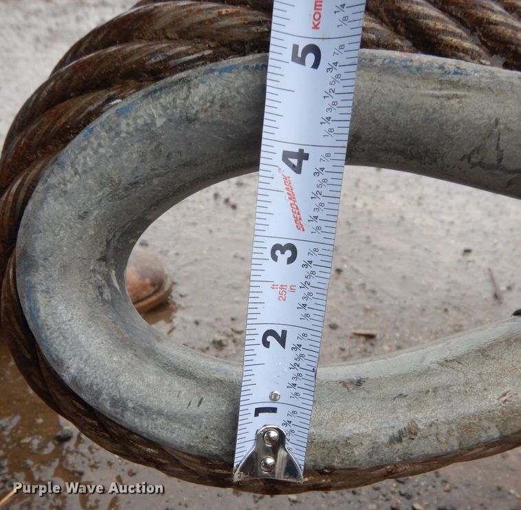 image for item MJ9846 (2) 26'L x 1.25" diameter lifting cables