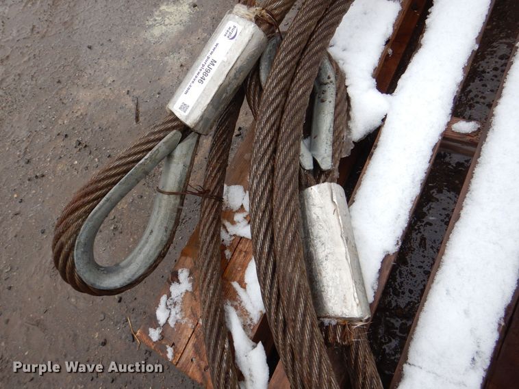 image for item MJ9846 (2) 26'L x 1.25" diameter lifting cables