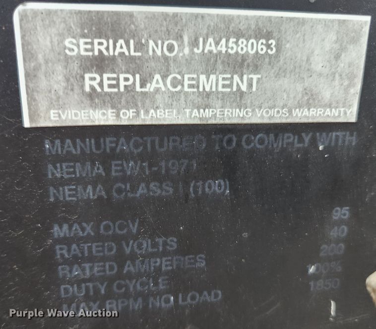 image for item MK9527 (2) welder/generators