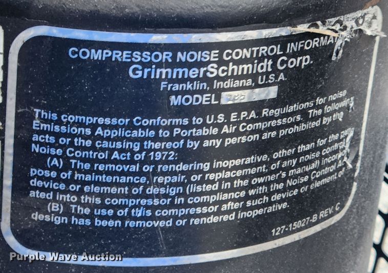 image for item MK9528 Grimmer Schmidt 185DRD  air compressor