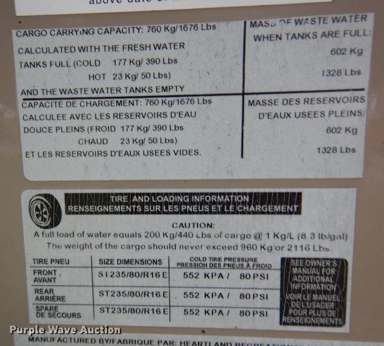 image for item MW9377 2014 Heartland 3400QB Sundance  camper