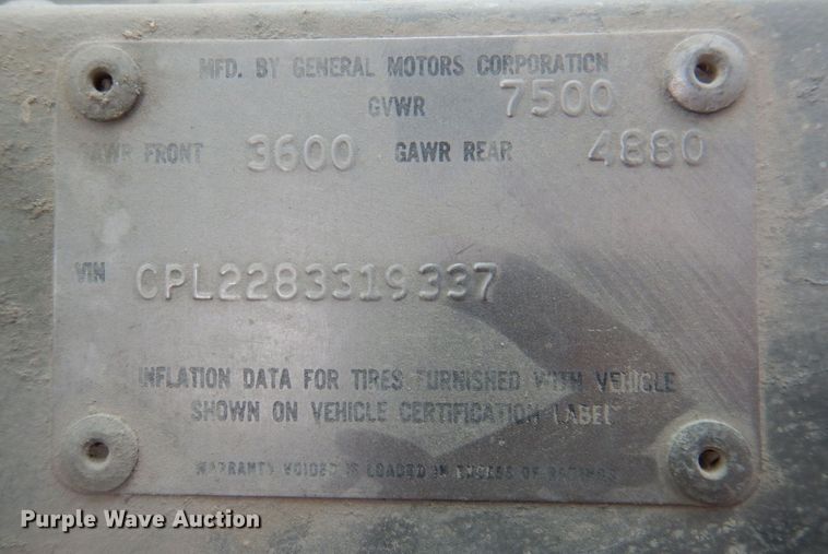 image for item MW9384 1978 Chevrolet  delivery truck