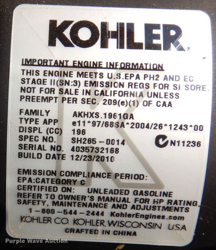 image for item MW9388 Kohler  pump