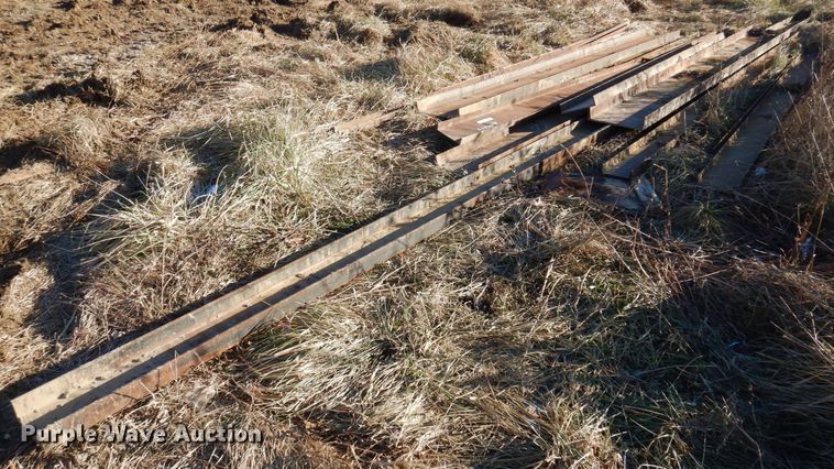 image for item MW9397 Approximately 13 pieces of steel channel iron