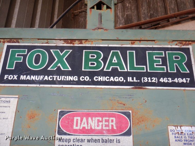 image for item MW9400 Fox Baler  cardboard baler