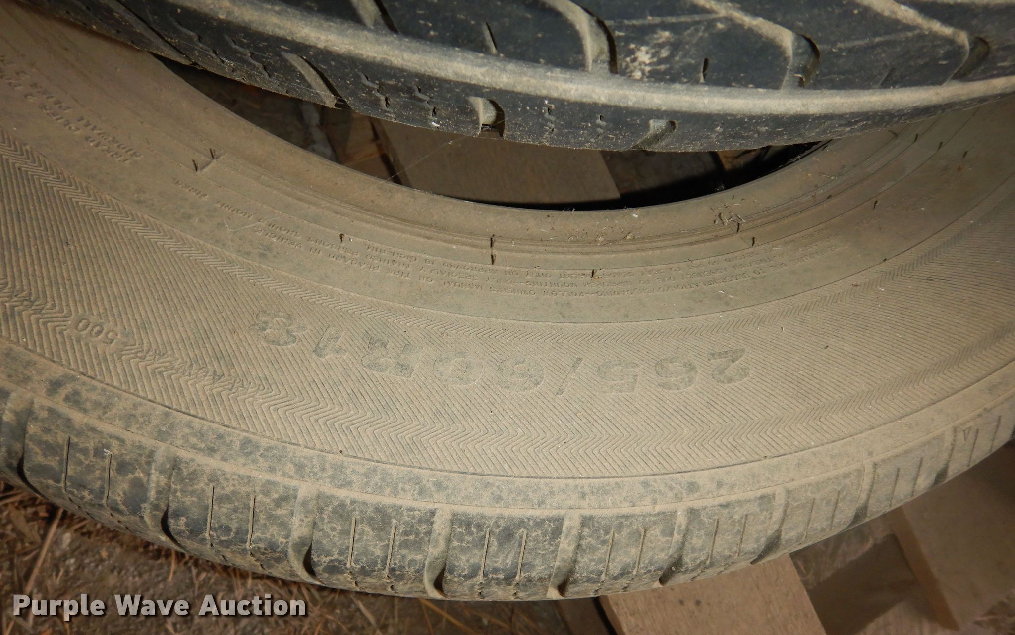 (8) tires in Topeka, KS Item LG9911 sold Purple Wave