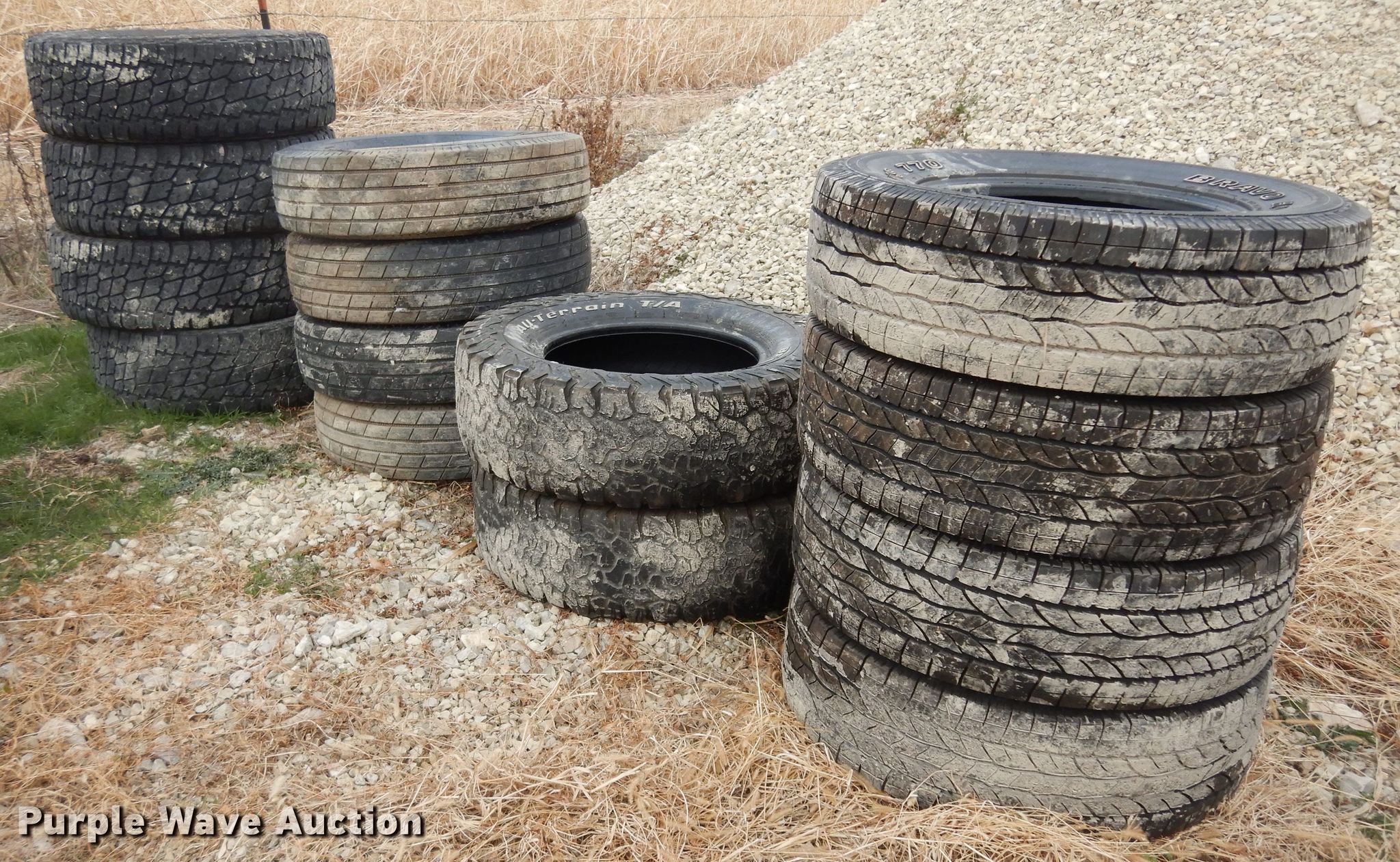(14) tires in Frankfort, KS Item LG9933 sold Purple Wave