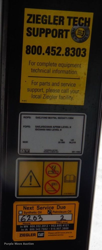 image for item AF9439 2015 Caterpillar 963D  track loader