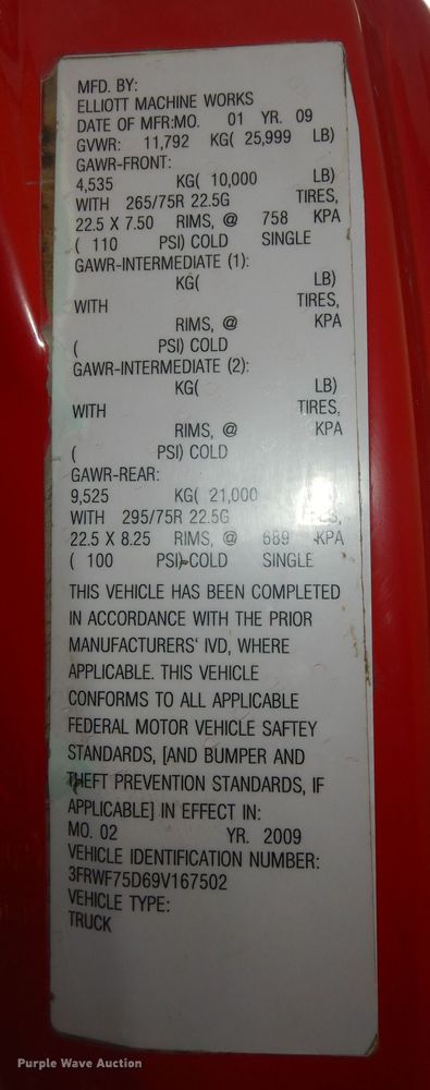 image for item DI6889 2009 Ford F750 Super Duty XL  utility / service truck