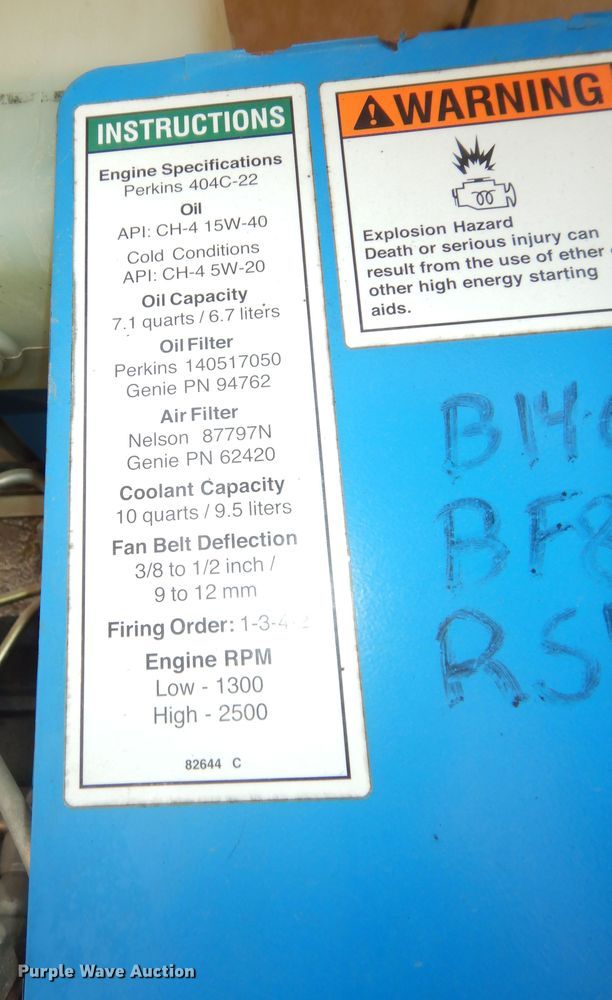 image for item DI6896 2007 Genie Z60/34  boom lift