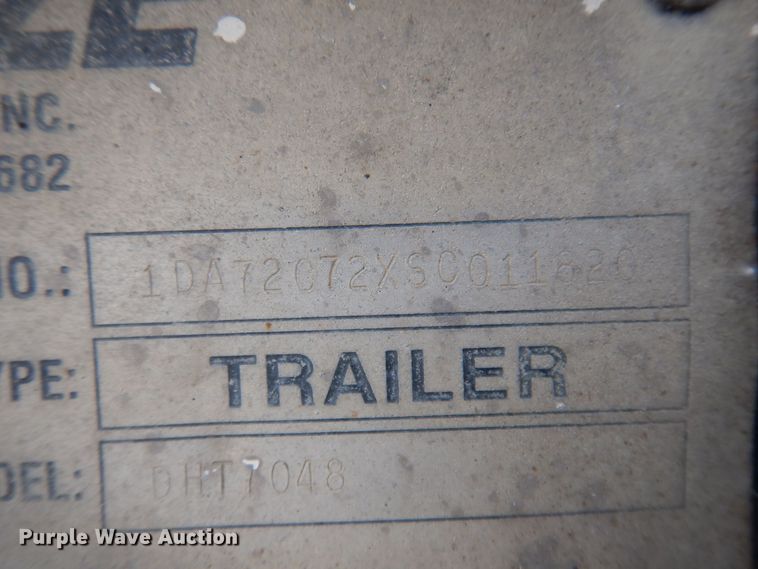 image for item DK2053 1995 Trail-Eze DHT7048  drop deck equipment trailer