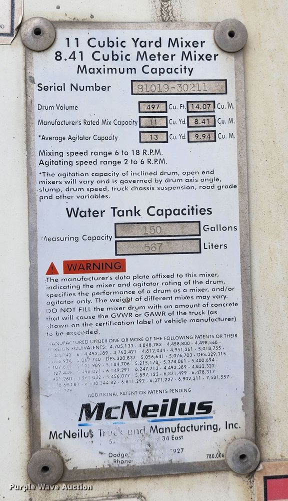 image for item DM4871 2007 Sterling LT9500  ready mix truck