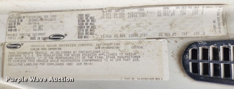 image for item DM4871 2007 Sterling LT9500  ready mix truck