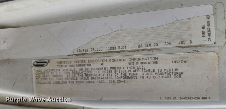 image for item DM4872 2007 Sterling LT9500  ready mix truck