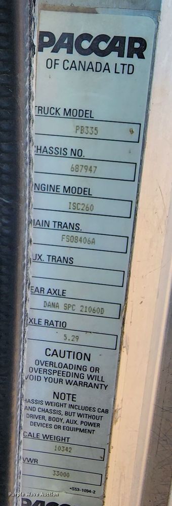 image for item DM4900 2007 Peterbilt 335  dump truck