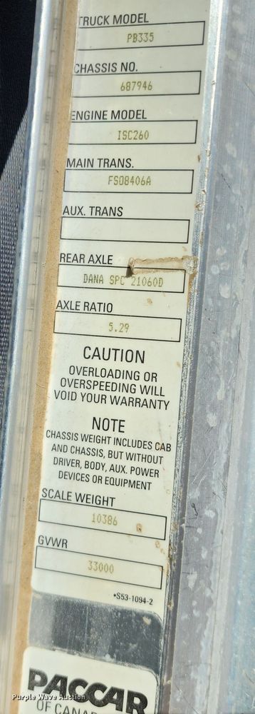 image for item DM4904 2007 Peterbilt 335  dump truck