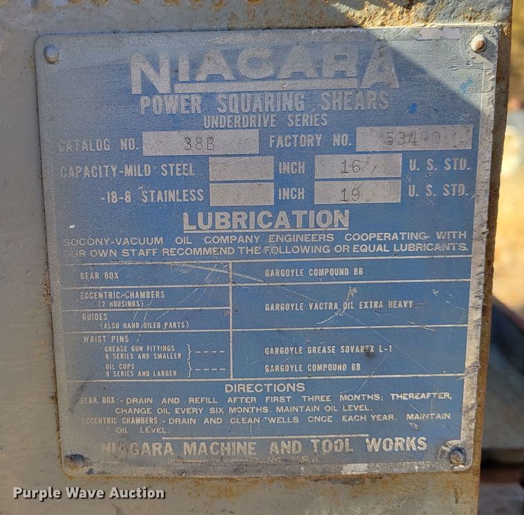 image for item DM8117 Niagara 38B  shear