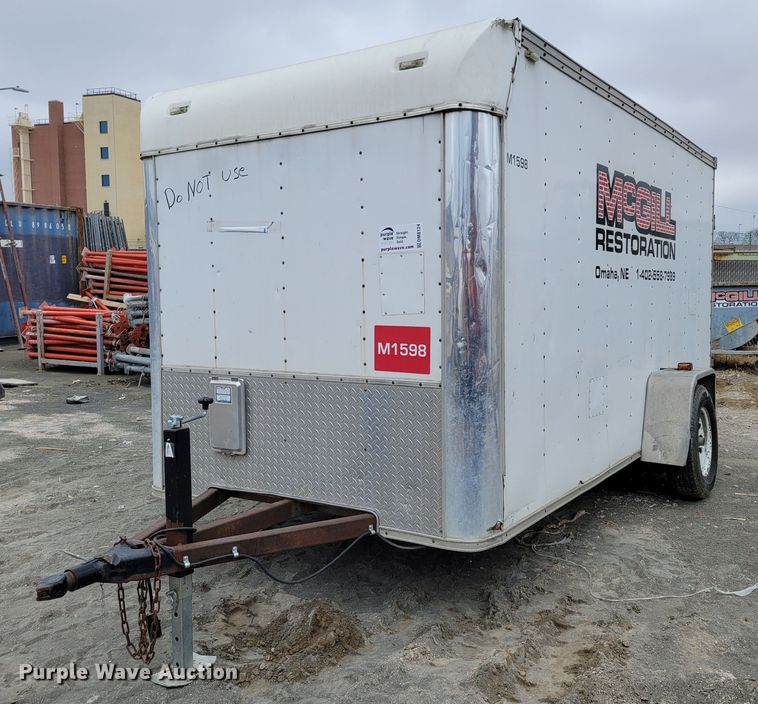 image for item DM8124 2000 Shop built  enclosed cargo trailer