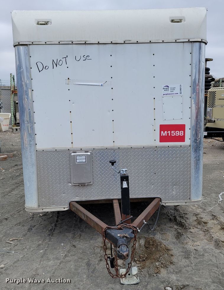 image for item DM8124 2000 Shop built  enclosed cargo trailer