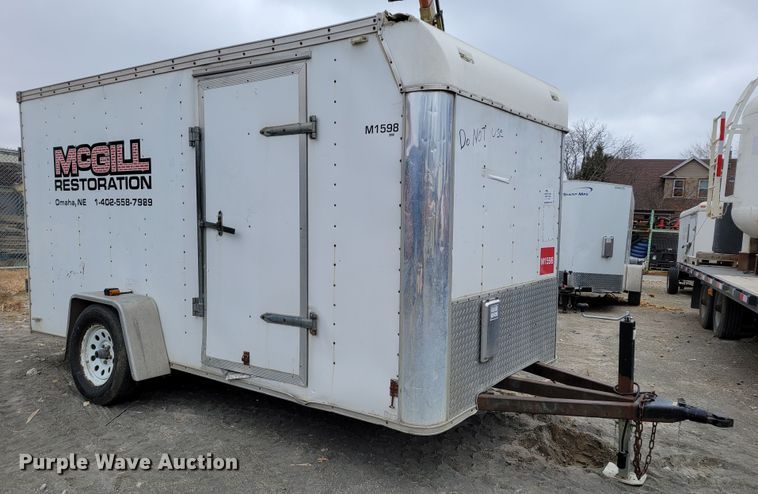 image for item DM8124 2000 Shop built  enclosed cargo trailer