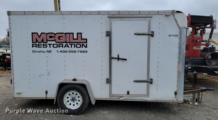 image for item DM8124 2000 Shop built  enclosed cargo trailer
