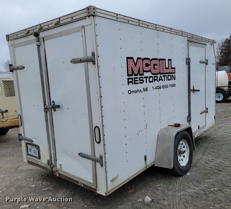 image for item DM8124 2000 Shop built  enclosed cargo trailer