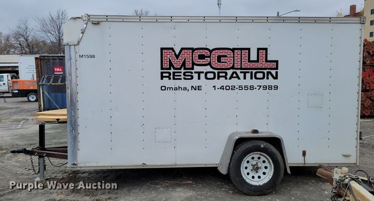 image for item DM8124 2000 Shop built  enclosed cargo trailer