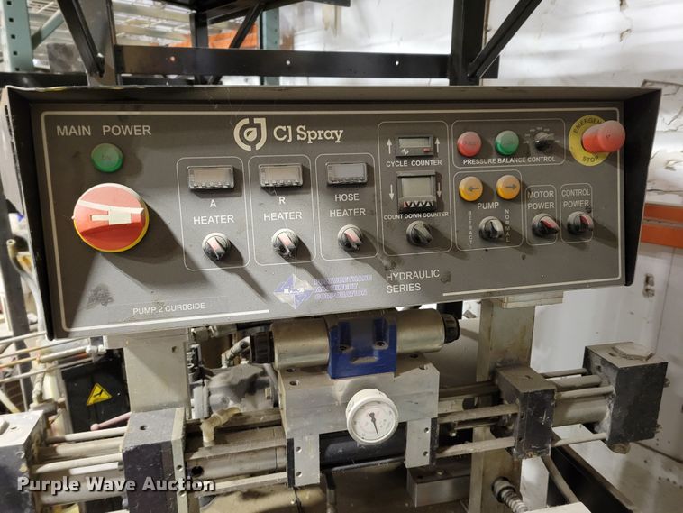 image for item DM8125 (2) Polyurethane Machinery Corp. CJ Spray foam units