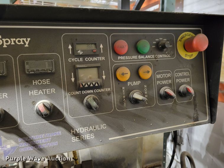 image for item DM8125 (2) Polyurethane Machinery Corp. CJ Spray foam units
