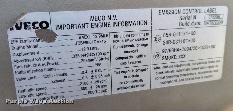 image for item DM8128 2006 Case 340B  haul truck