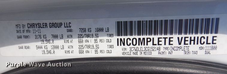 image for item DP0414 2012 Dodge Ram 4500HD  Crew Cab dump truck