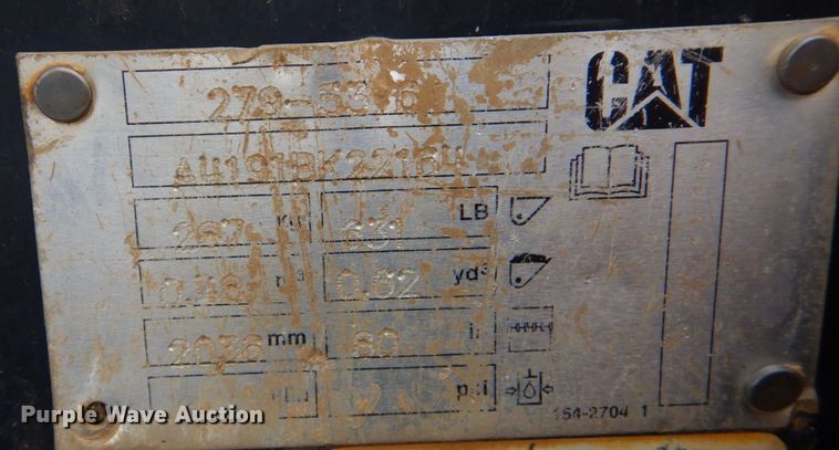 image for item DP8591 2018 Caterpillar 289D  tracked skid steer loader