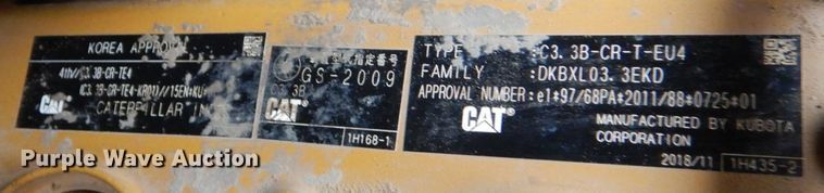 image for item DP8591 2018 Caterpillar 289D  tracked skid steer loader