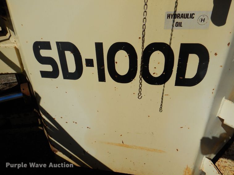 image for item DQ1879 1992 Ingersoll Rand SD-100D  single drum roller