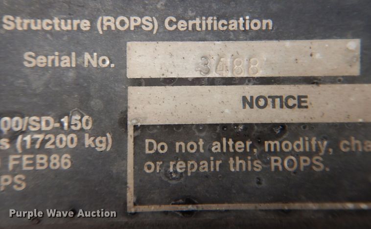 image for item DQ1879 1992 Ingersoll Rand SD-100D  single drum roller