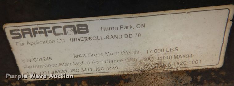 image for item DQ1881 2004 Ingersoll Rand DD-70HF  double drum roller