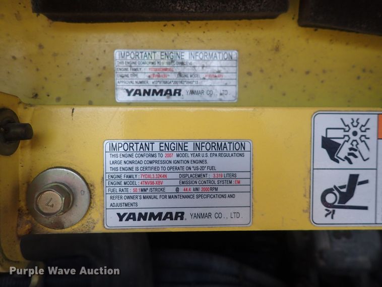 image for item DQ4887 2008 Yanmar ViO75-A  mini excavator