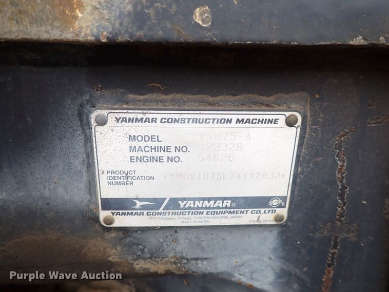 image for item DQ4887 2008 Yanmar ViO75-A  mini excavator