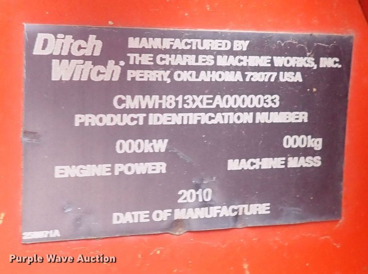 image for item DQ4889 2010 Ditch Witch RT80  trencher