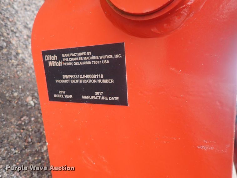 image for item DQ4902 2017 Ditch Witch H331  vibratory plow