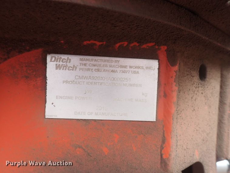 image for item DQ4907 2010 Ditch Witch A920  backhoe