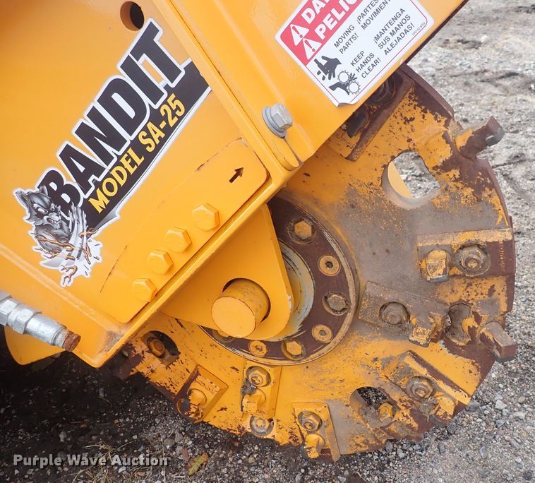 image for item DQ4918 Bandit SA-25  skid steer stump grinder