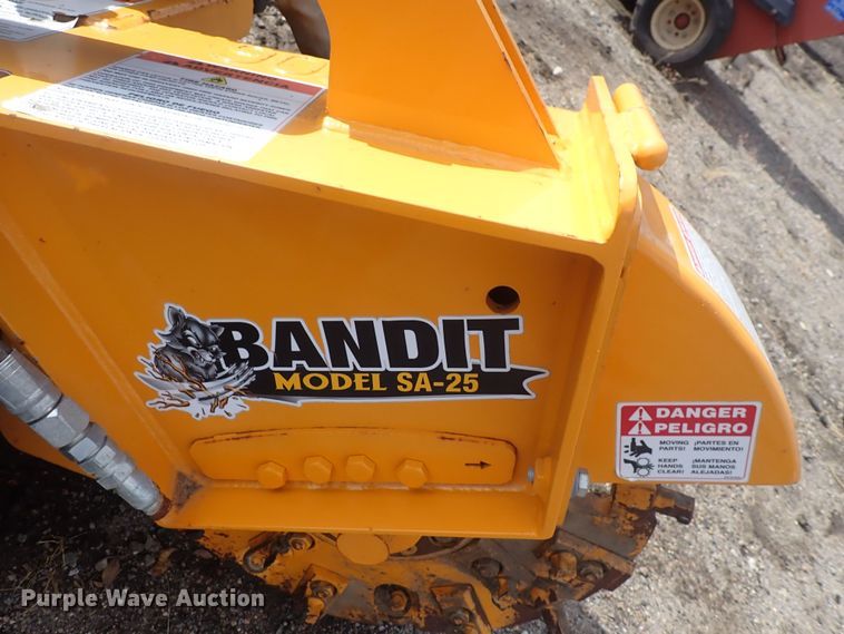 image for item DQ4918 Bandit SA-25  skid steer stump grinder