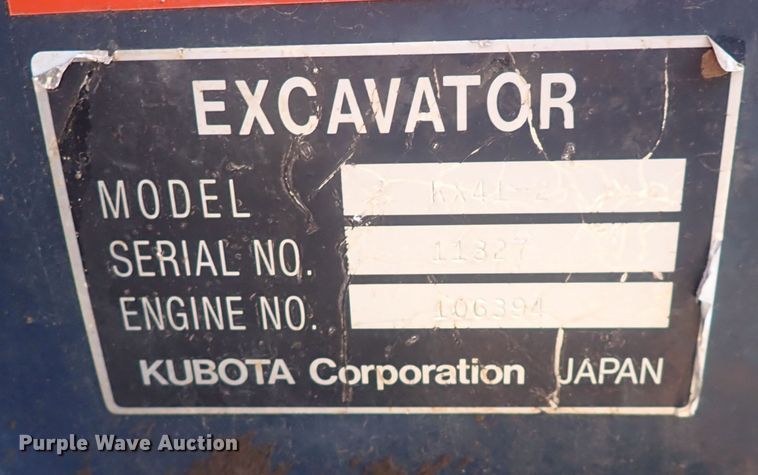 image for item DQ4949 1998 Kubota KX41-2  mini excavator