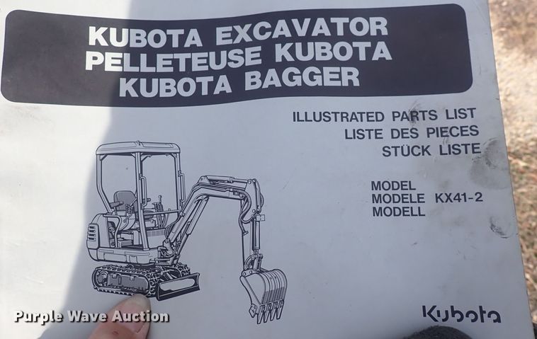 image for item DQ4949 1998 Kubota KX41-2  mini excavator