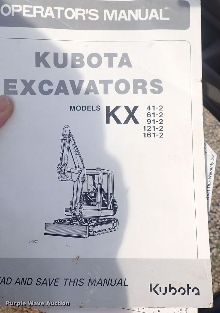 image for item DQ4949 1998 Kubota KX41-2  mini excavator