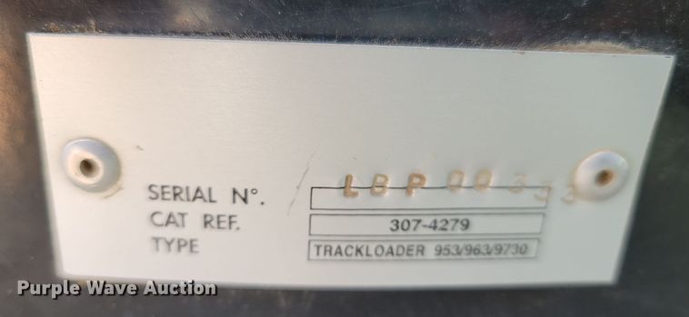 image for item DR3354 2007 Caterpillar 953D  track loader