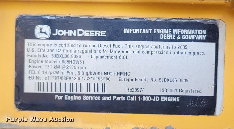 image for item DR3364 2005 John Deere 672D  motor grader