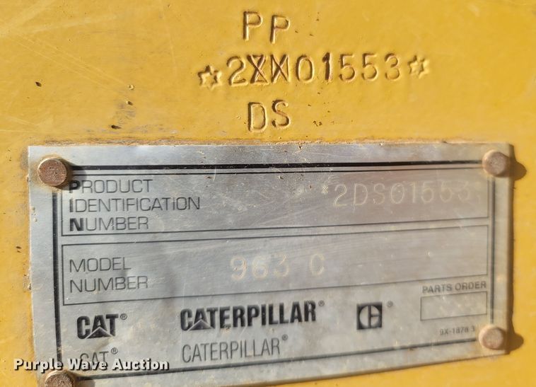 image for item DR3367 2001 Caterpillar 963C  track loader